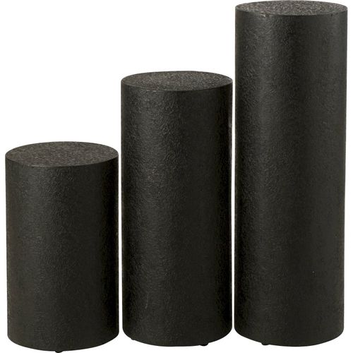 Table Basse Ronde Design Noir En Bois Mdf Pour Salon Moderne