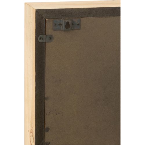 Horloge Murale Carrée Bois Naturel Style Industriel Élégant