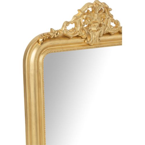 Miroir Mural Doré Bois Finition Classique Raffinement Élégant
