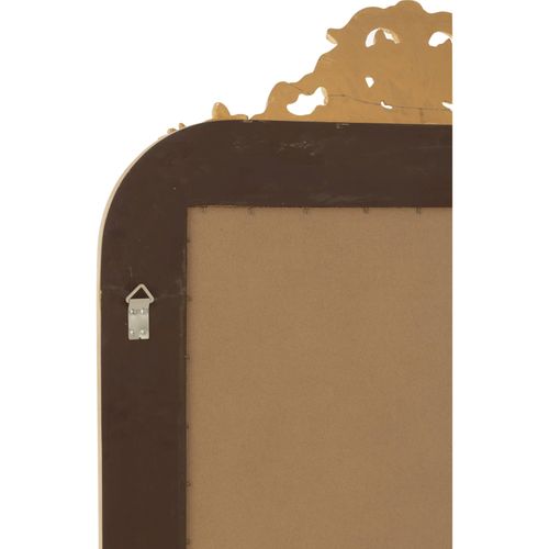 Miroir Mural Doré Bois Finition Classique Raffinement Élégant