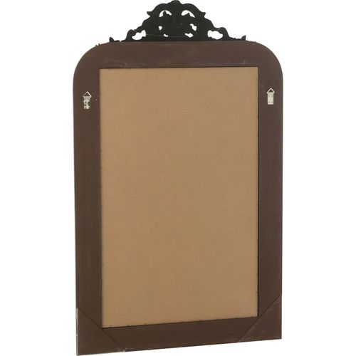 Miroir Mural Bois Noir Style Baroque Raffiné Pour Salon Élégant