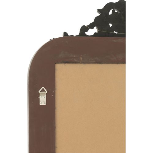 Miroir Mural Bois Noir Style Baroque Raffiné Pour Salon Élégant