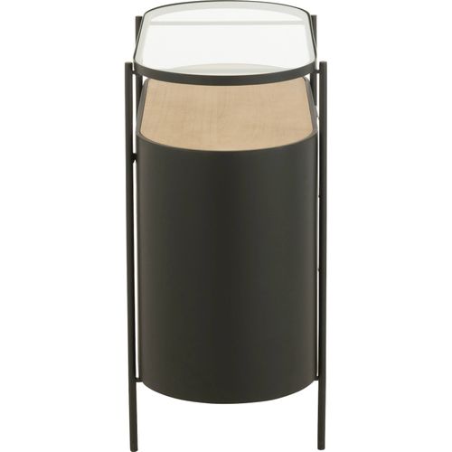 Meuble De Rangement Métal Naturel Et Noir Style Contemporain