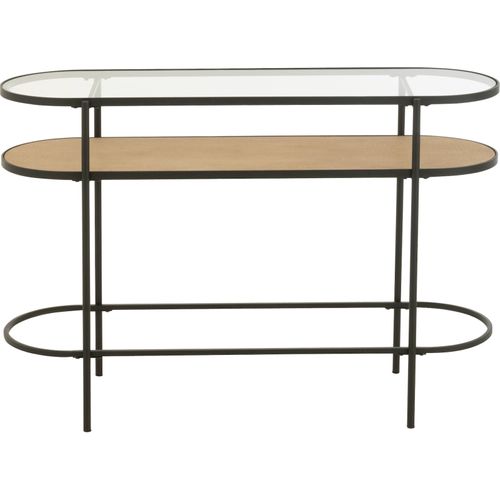 Console Élégante En Métal Naturel Style Contemporain Raffiné