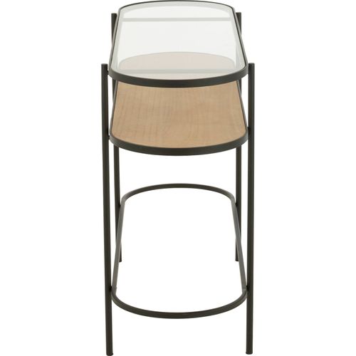 Console Élégante En Métal Naturel Style Contemporain Raffiné