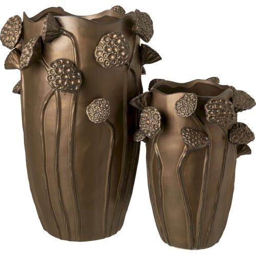 Vase Lotus Pod En Argile Cuivrée Inspiration Nature Raffinée