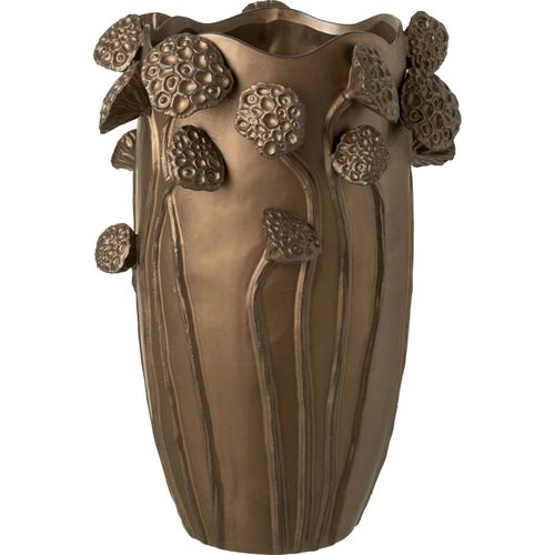 Vase Lotus Pod En Argile Cuivrée Inspiration Nature Raffinée