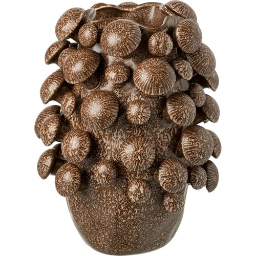 Vase En Argile Marron Style Champignon Décoration Originale