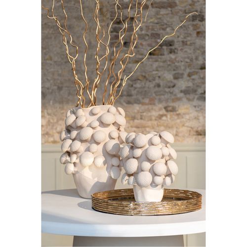 Vase Design En Poterie Beige Inspiration Champignon Élégant