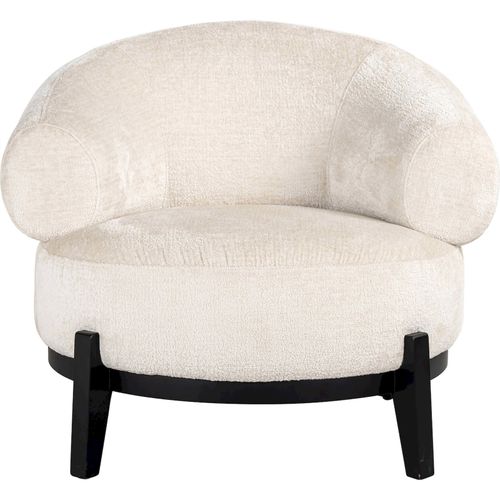 Fauteuil Lounge Blanc Chenille Confort Et Élégance Pour Salon