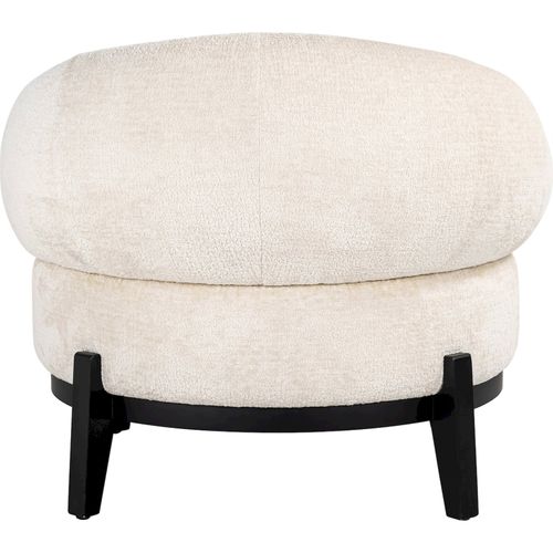 Fauteuil Lounge Blanc Chenille Confort Et Élégance Pour Salon