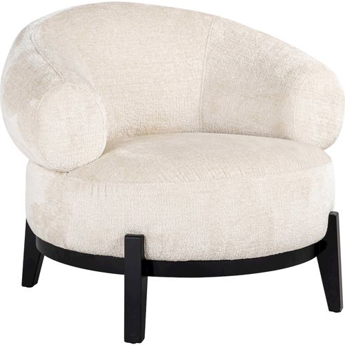 Fauteuil Lounge Blanc Chenille Confort Et Élégance Pour Salon