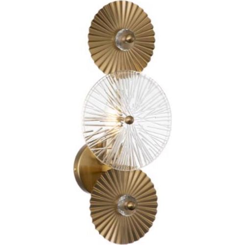 Applique Murale Design Doré Verre Élégant Ambiance Moderne