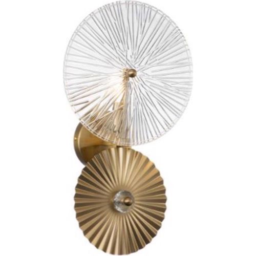 Applique Murale Dorée Design Verre Et Aluminium Ambiance Chic