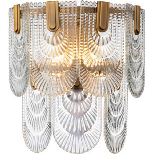 Applique Murale Verre Doré Design Chic Ambiance Raffinée