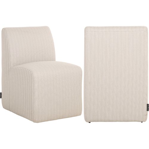 Chaise De Jardin Beige Élégante Pour Repas En Plein Air