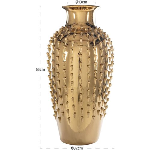 Vase Doré Design Raffiné Pour Une Touche Décorative Élégante