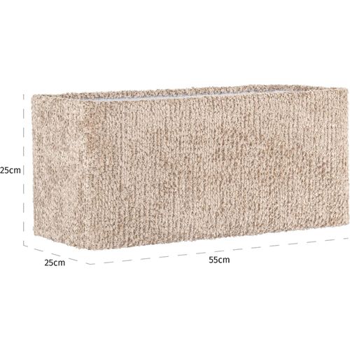 Abat-jour Beige Tissu Chaleureux Forme Rectangulaire Élégant