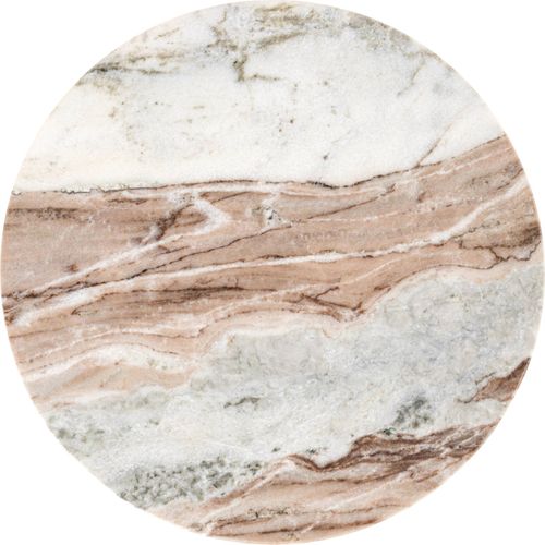 Table D Appoint En Marbre Rose Finition Lisse Élégante