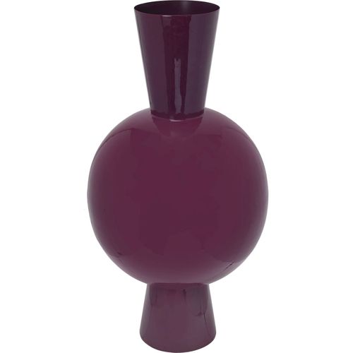 Vase Design Bordeaux Forme Organique Finition Émaillée Élégante