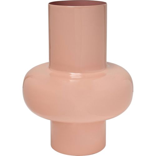 Vase Décoratif Saumon Design Élégant Finition Brillante