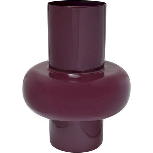Vase Design Forme Organique Émaillé Bordeaux Contemporain
