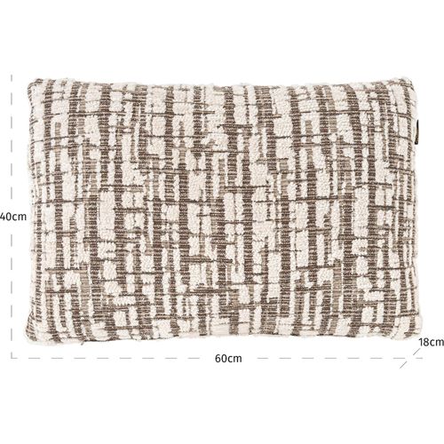 Coussin Décoratif Crème Texture Dalia Douceur Et Élégance