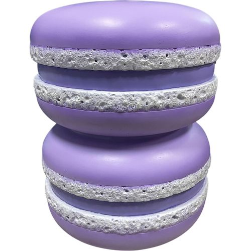 Table D Appoint Macaron Violette Design En Résine Sculpturale
