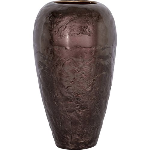 Vase Décoratif Aluminium Brun Foncé Silhouette Élégante