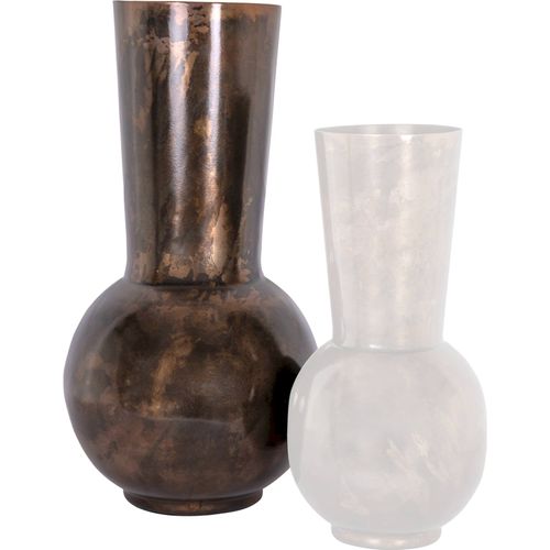 Vase Design Cuivre Brillant Forme Évasée Élégance Intemporelle