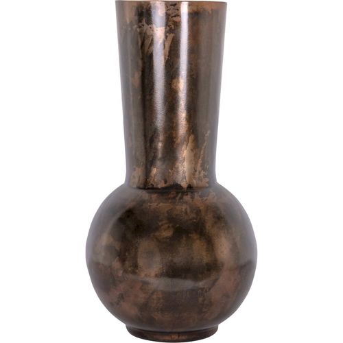 Vase Design Cuivre Brillant Forme Évasée Élégance Intemporelle