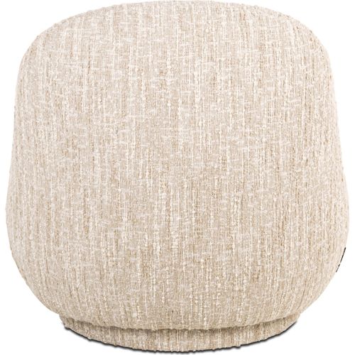 Fauteuil Lounge Design Beige Angora Dossier Arrondi Ultra Confort