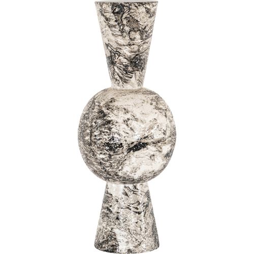Vase Décoratif Design Noir Et Blanc à Motif Artistique Sculptural