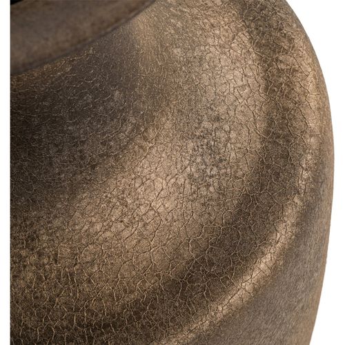 Vase Décoratif Doré Design Texturé Accent Chaleureux