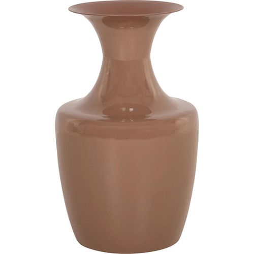 Vase Décoratif Marron Silhouette Intemporelle En Fer Élégant