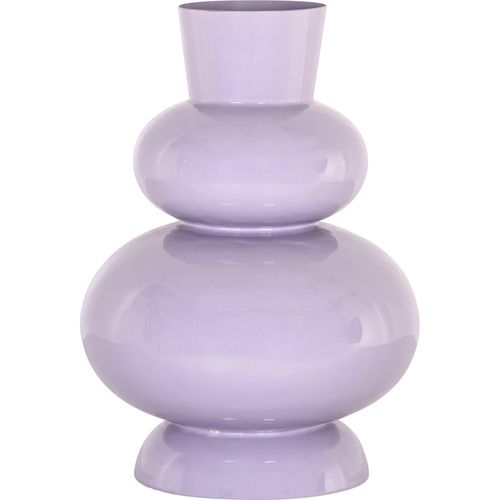 Vase Décoratif Silhouette Ludique Finition Lavande Brillante