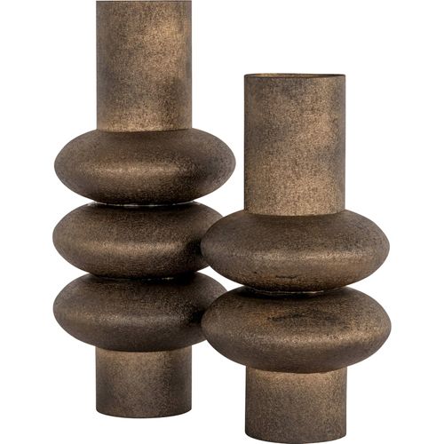 Vase Décoratif En Laiton Antique Finition Dorée Élégante