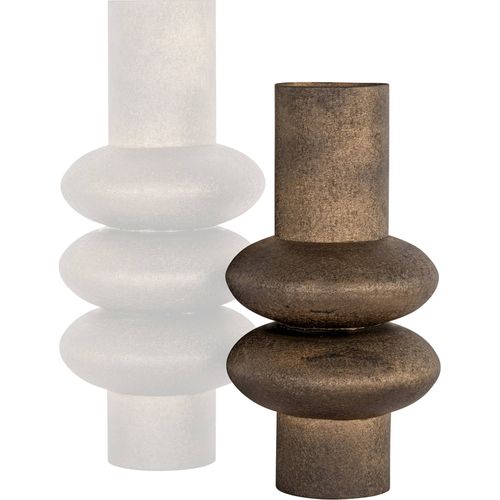 Vase Décoratif Doré En Métal Design Élégant Pour Salon