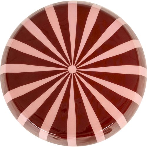 Table D Appoint Design Rouge Courbe Touche Artistique