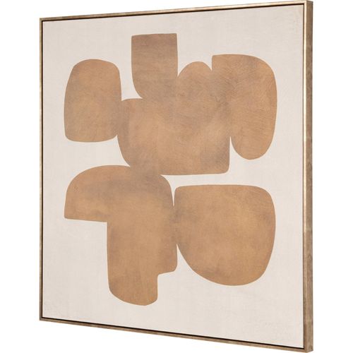 Toile Abstraite Dorée Élégante Pour Décoration Murale Moderne