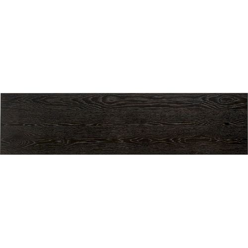 Console Design Chêne Foncé Base Sculpturale Ambiance Élégante