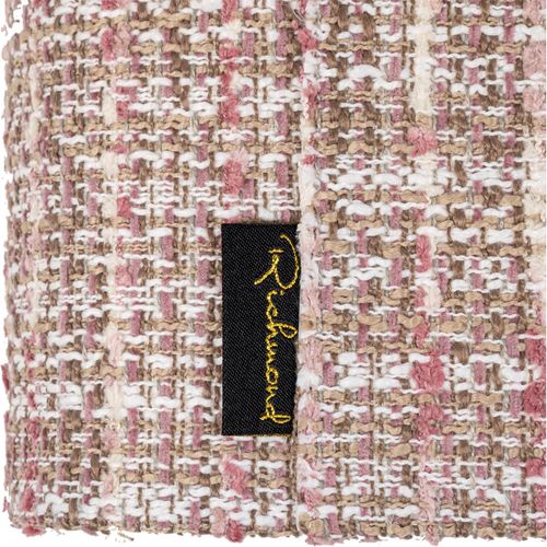 Abat Jour Rectangulaire Rose Tendance En Tissu Élégant