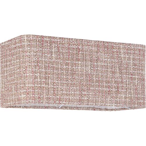 Abat Jour Rectangulaire Rose Tendance En Tissu Élégant
