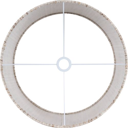 Abat-jour Texturé Crème Coco Raffiné Pour Grand Pied De Lampe