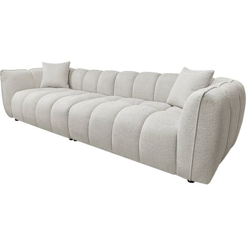 Sofa Design Contemporain Tissu Crème Élégant Et Confort Généreux