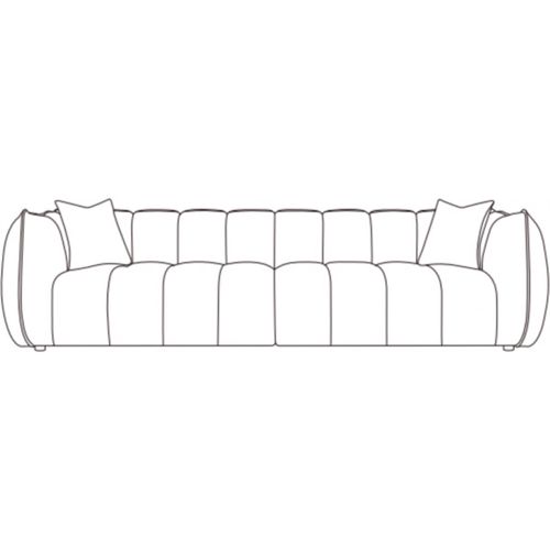 Sofa Design Contemporain Tissu Crème Élégant Et Confort Généreux