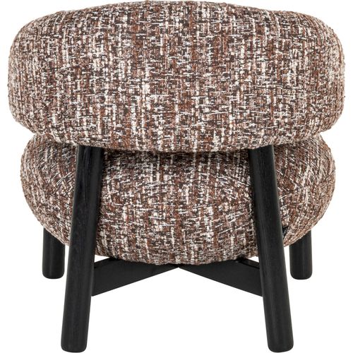 Fauteuil Lounge Ornella Tissu Noisette Design Et Confort Élégant
