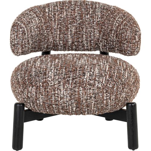 Fauteuil Lounge Ornella Tissu Noisette Design Et Confort Élégant