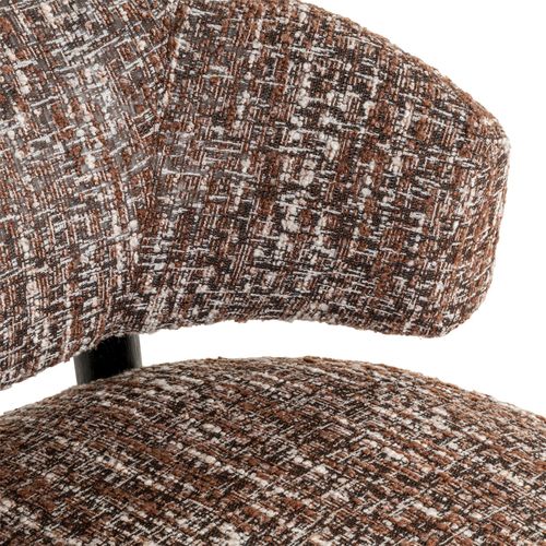 Fauteuil Lounge Ornella Tissu Noisette Design Et Confort Élégant