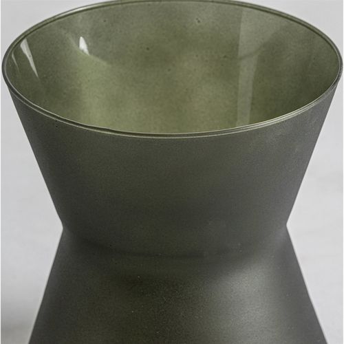 Vase Vert En Verre Vieilli Style Contemporain Pour Intérieur Élégant